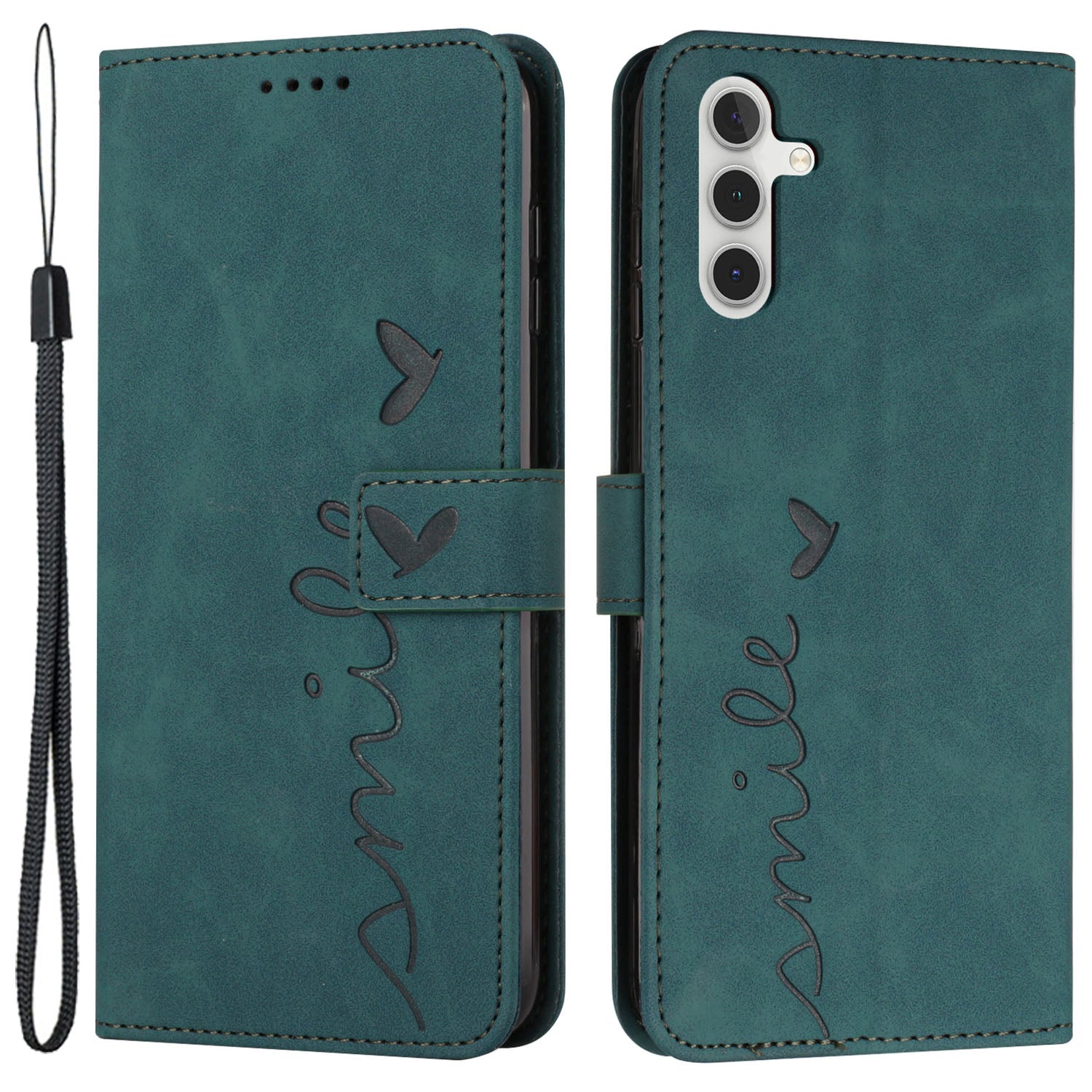 Flip Shell for Samsung Galaxy A24 4G Imprinted Heart Shape Wallet PU Leather Phone Stand Case Flip Shell for Samsung Galaxy A24 4G Imprinted Heart Shape Wallet PU Leather Phone Stand Case